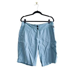 Maloja Pachamama Blue Shorts Elastic Back Panel Women's Size Large